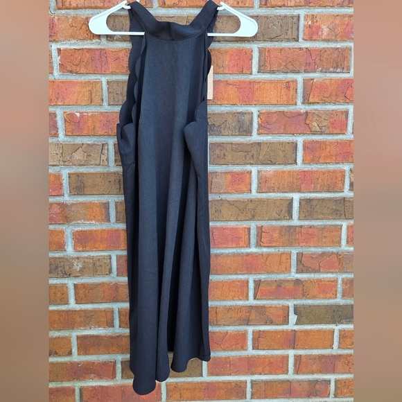 SHEIN Frenchy | Scalloped Halter Neck Tie-Back Dress - 0X - Picture 4 of 6